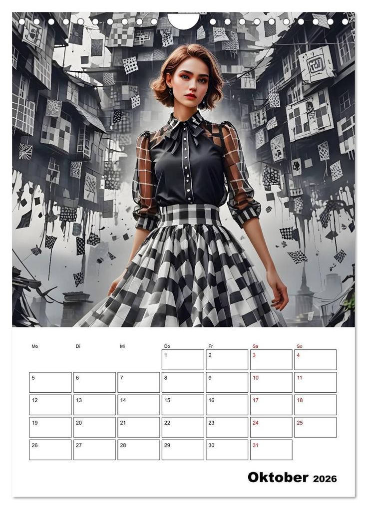 Weitere Ansicht: Schachspiel der Mode (Wandkalender 2026 DIN A4 hoch), CALVENDO Monatskalender | Katharina Stachanczyk, Calvendo
