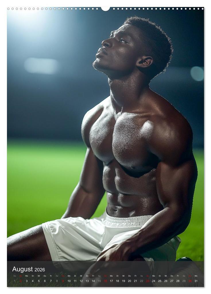 Weitere Ansicht: SEXY JUNGS - Nackte Haut beim Fußball (Wandkalender 2026 DIN A2 hoch), CALVENDO Monatskalender | MB Fotografie, Calvendo