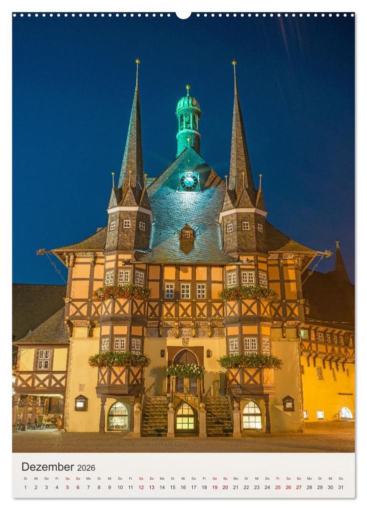 Weitere Ansicht: Wernigerode - Mittelalterliches Flair am Rande des Harzes (hochwertiger Premium Wandkalender 2026 DIN A2 hoch), Kunstdruck in Hochglanz | Thomas Bugdoll, Calvendo