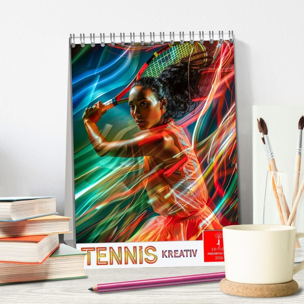 Weitere Ansicht: Tennis kreativ (Tischkalender 2026 DIN A5 hoch), CALVENDO Monatskalender | Peter Roder, Calvendo