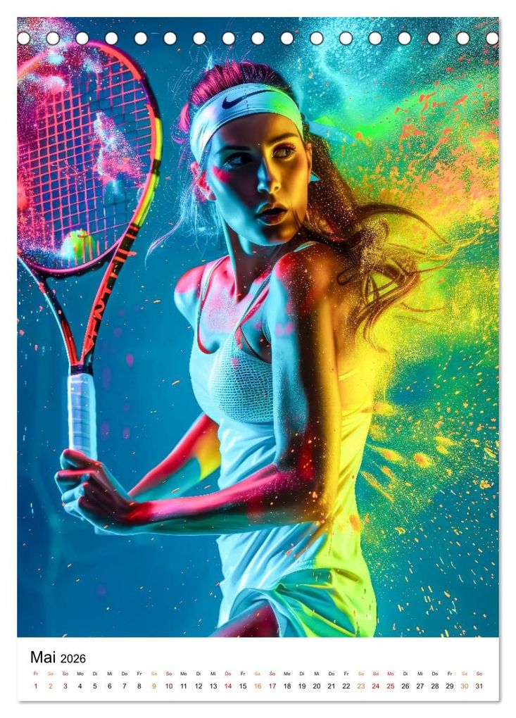 Weitere Ansicht: Tennis kreativ (Tischkalender 2026 DIN A5 hoch), CALVENDO Monatskalender | Peter Roder, Calvendo
