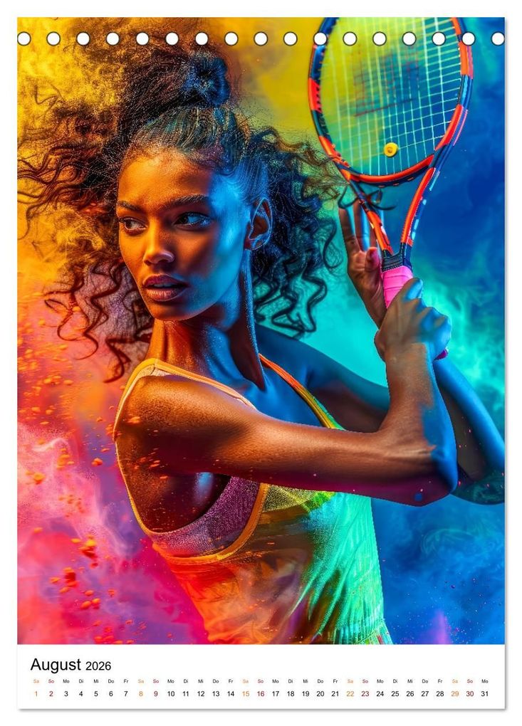 Weitere Ansicht: Tennis kreativ (Tischkalender 2026 DIN A5 hoch), CALVENDO Monatskalender | Peter Roder, Calvendo