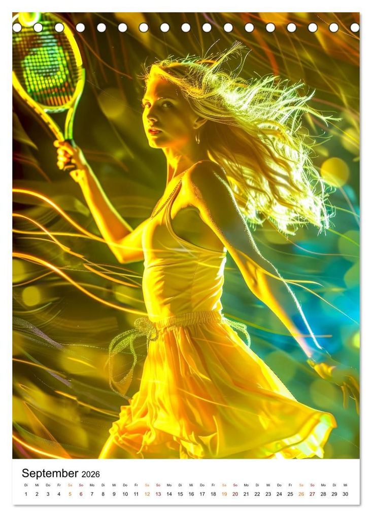 Weitere Ansicht: Tennis kreativ (Tischkalender 2026 DIN A5 hoch), CALVENDO Monatskalender | Peter Roder, Calvendo