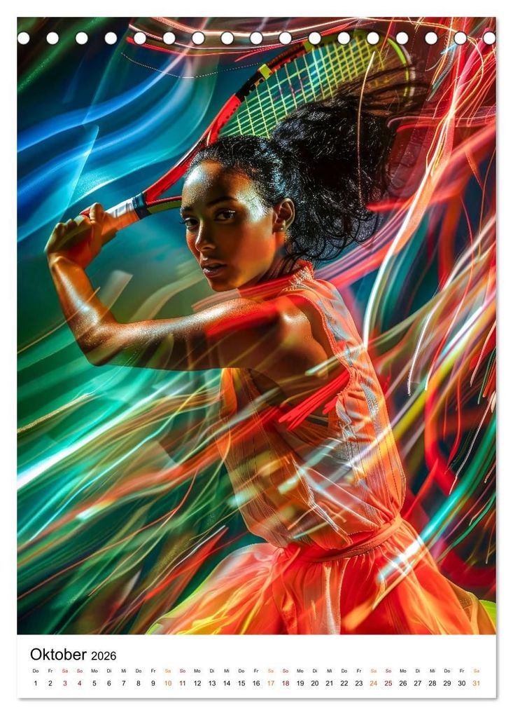 Weitere Ansicht: Tennis kreativ (Tischkalender 2026 DIN A5 hoch), CALVENDO Monatskalender | Peter Roder, Calvendo