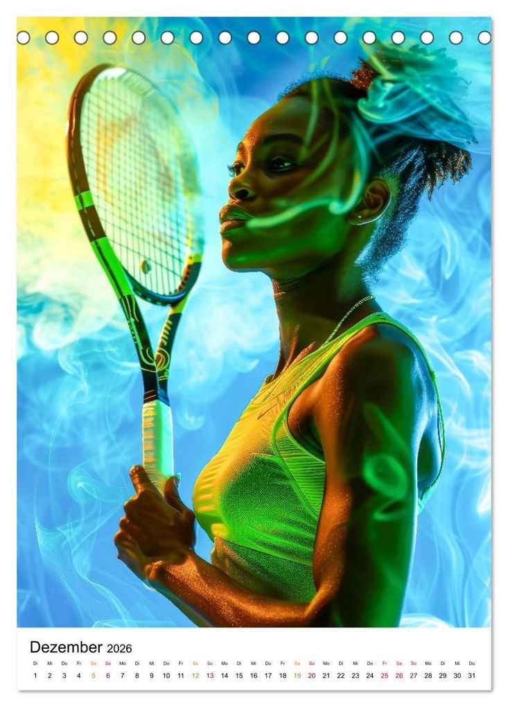 Weitere Ansicht: Tennis kreativ (Tischkalender 2026 DIN A5 hoch), CALVENDO Monatskalender | Peter Roder, Calvendo