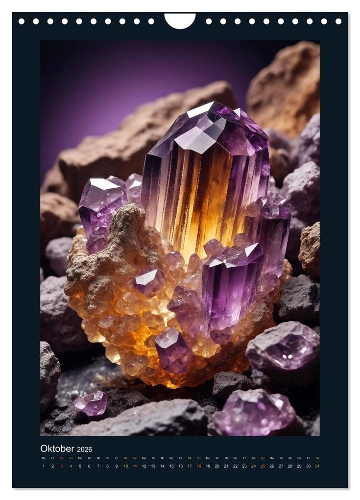 Weitere Ansicht: Fantastische Mineralien - Geheimnisvolle Schätze (Wandkalender 2026 DIN A4 hoch), CALVENDO Monatskalender | Sebastian Lüdke, Calvendo