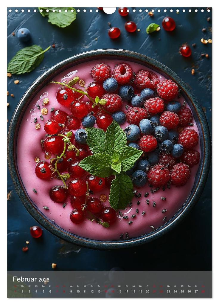 Weitere Ansicht: Smoothie Bowls - frisch und fruchtig durchs Jahr (Wandkalender 2026 DIN A3 hoch), CALVENDO Monatskalender | Tina Grohs, Calvendo