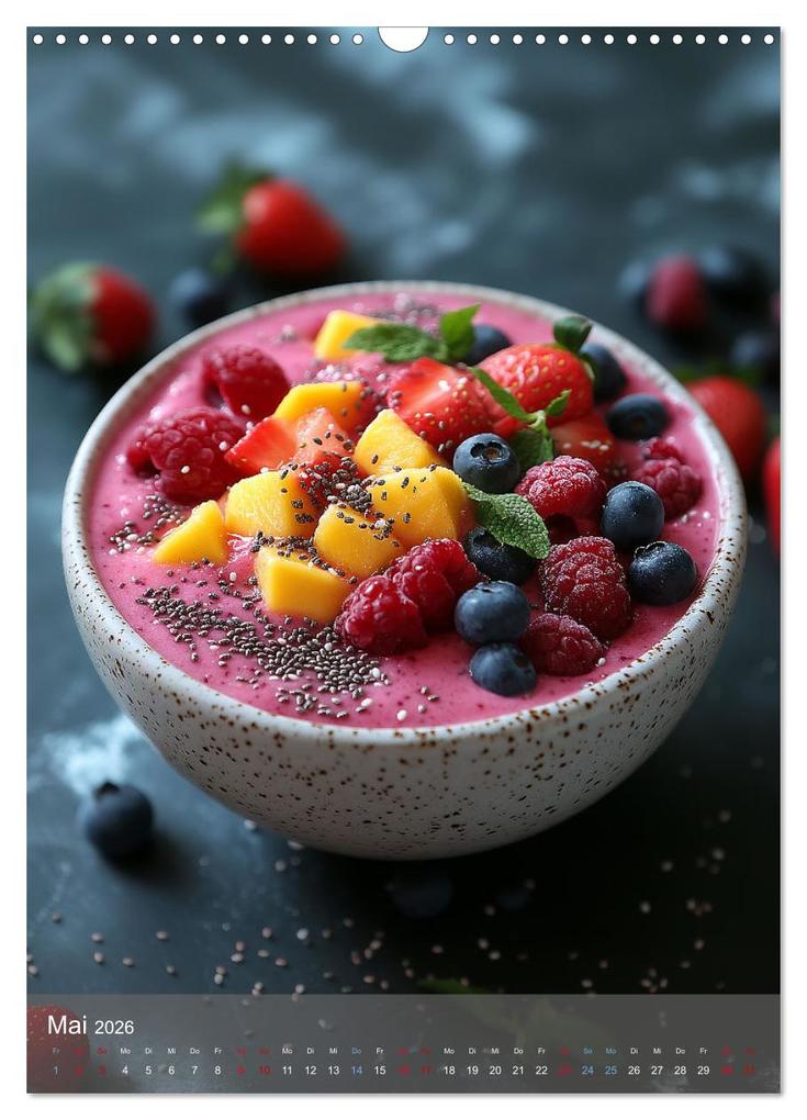 Weitere Ansicht: Smoothie Bowls - frisch und fruchtig durchs Jahr (Wandkalender 2026 DIN A3 hoch), CALVENDO Monatskalender | Tina Grohs, Calvendo