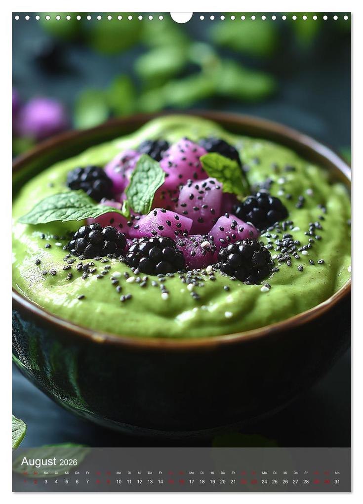 Weitere Ansicht: Smoothie Bowls - frisch und fruchtig durchs Jahr (Wandkalender 2026 DIN A3 hoch), CALVENDO Monatskalender | Tina Grohs, Calvendo