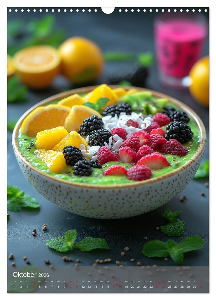 Weitere Ansicht: Smoothie Bowls - frisch und fruchtig durchs Jahr (Wandkalender 2026 DIN A3 hoch), CALVENDO Monatskalender | Tina Grohs, Calvendo