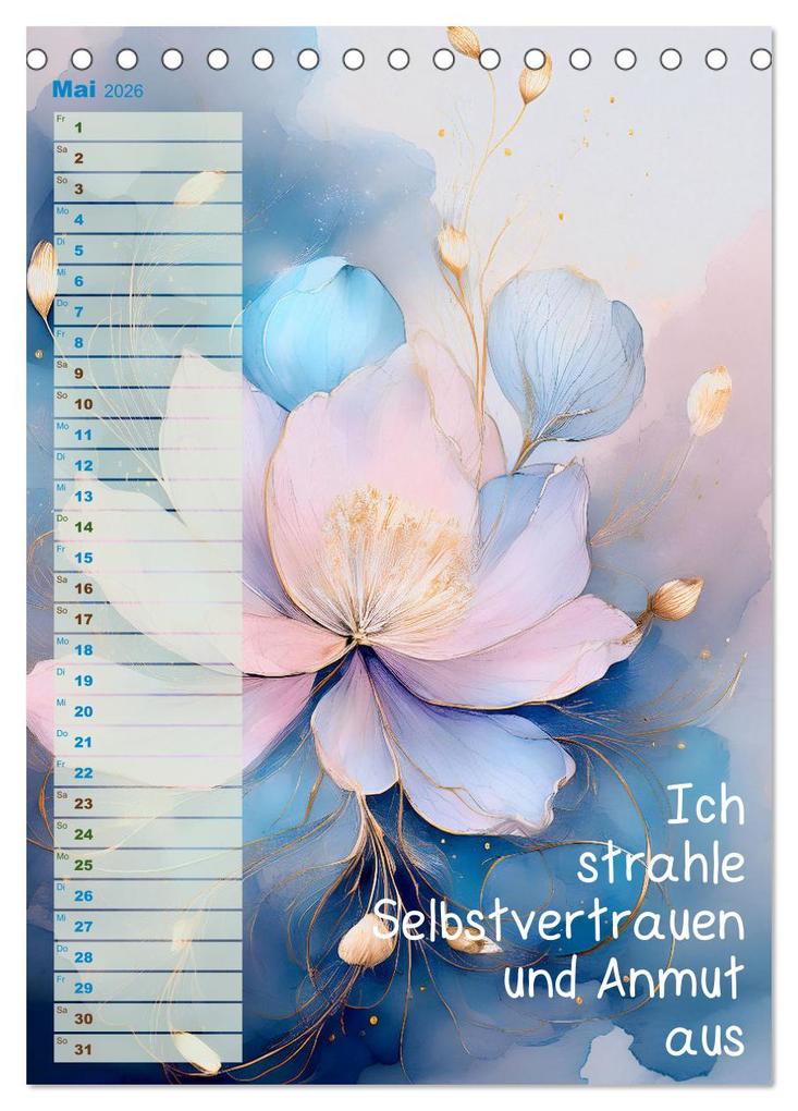Weitere Ansicht: Der feminine Affirmationskalender (Tischkalender 2026 DIN A5 hoch), CALVENDO Monatskalender | drachenkind-fotografie drachenkind-fotografie, Calvendo, Drachenkind-Fotografie