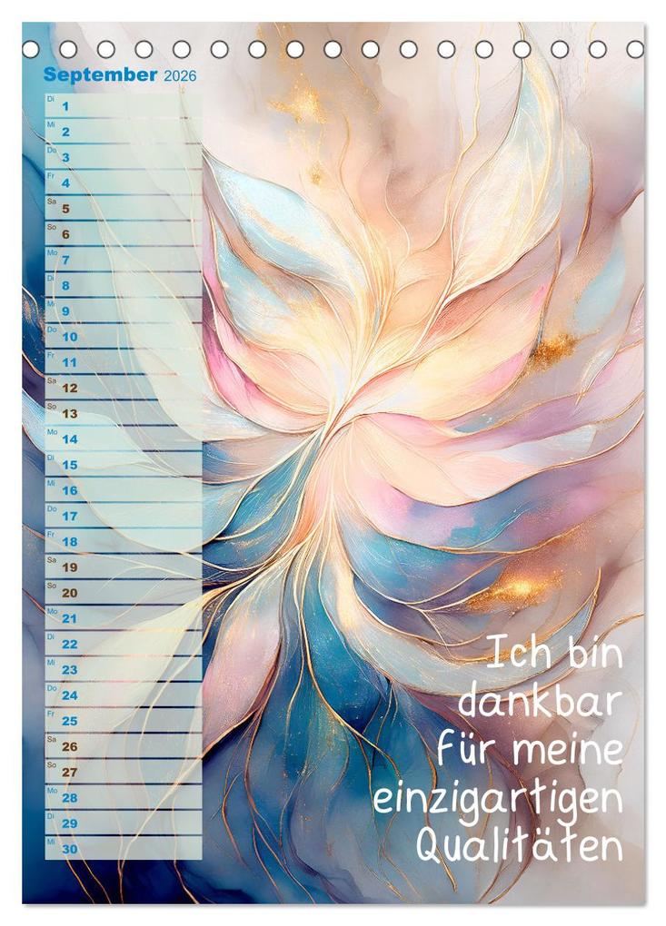 Weitere Ansicht: Der feminine Affirmationskalender (Tischkalender 2026 DIN A5 hoch), CALVENDO Monatskalender | drachenkind-fotografie drachenkind-fotografie, Calvendo, Drachenkind-Fotografie