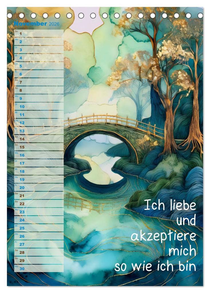 Weitere Ansicht: Der feminine Affirmationskalender (Tischkalender 2026 DIN A5 hoch), CALVENDO Monatskalender | drachenkind-fotografie drachenkind-fotografie, Calvendo, Drachenkind-Fotografie