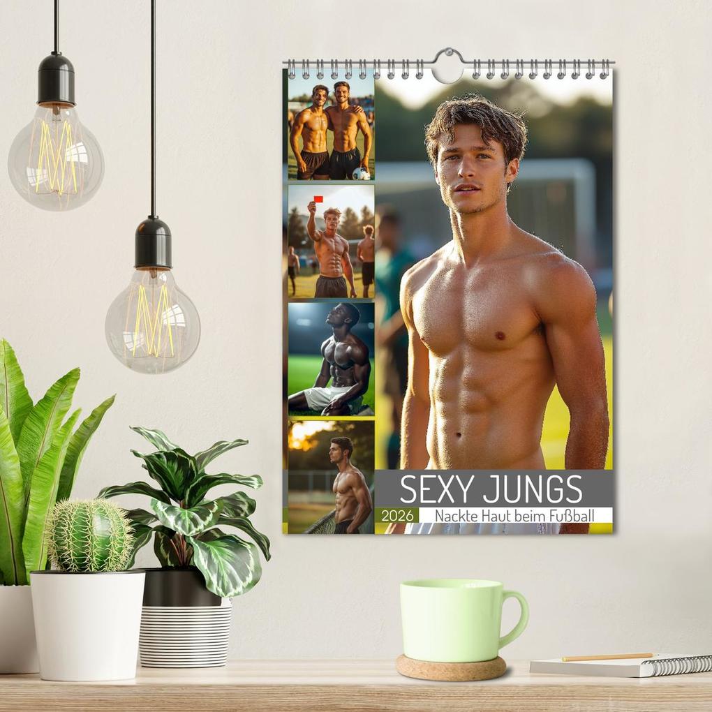 Weitere Ansicht: SEXY JUNGS - Nackte Haut beim Fußball (Wandkalender 2026 DIN A4 hoch), CALVENDO Monatskalender | MB Fotografie, Calvendo