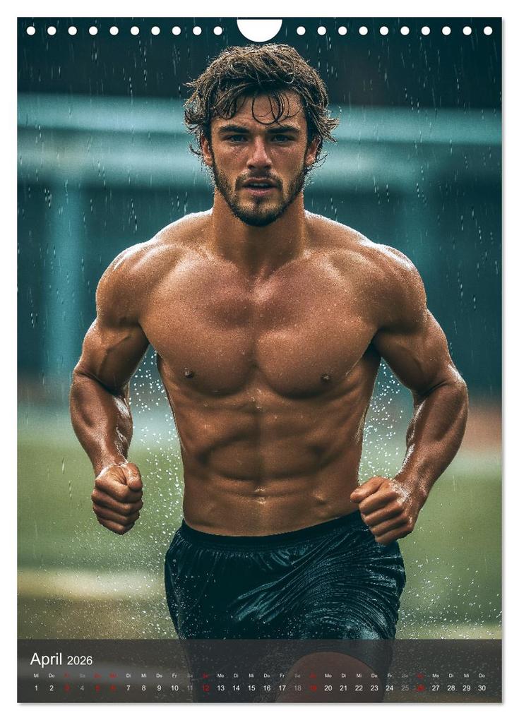 Weitere Ansicht: SEXY JUNGS - Nackte Haut beim Fußball (Wandkalender 2026 DIN A4 hoch), CALVENDO Monatskalender | MB Fotografie, Calvendo
