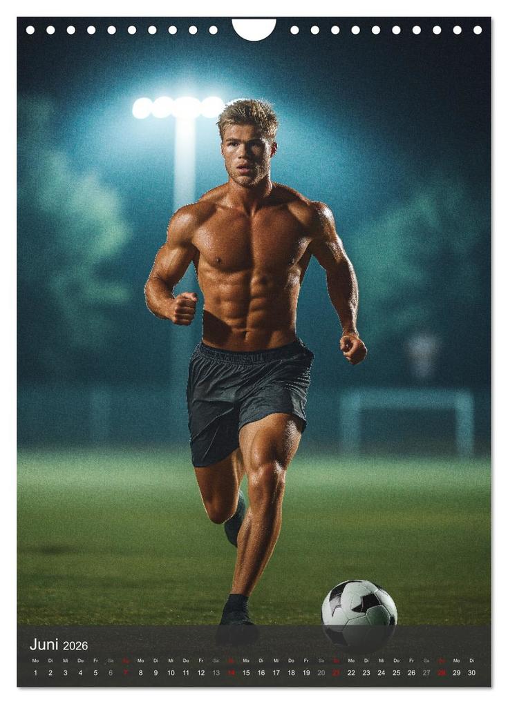 Weitere Ansicht: SEXY JUNGS - Nackte Haut beim Fußball (Wandkalender 2026 DIN A4 hoch), CALVENDO Monatskalender | MB Fotografie, Calvendo