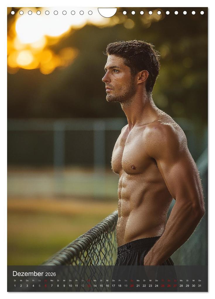 Weitere Ansicht: SEXY JUNGS - Nackte Haut beim Fußball (Wandkalender 2026 DIN A4 hoch), CALVENDO Monatskalender | MB Fotografie, Calvendo
