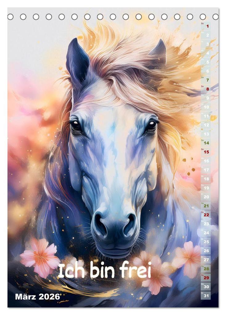 Weitere Ansicht: Ich bin stark - Ein tierischer Affirmationskalender (Tischkalender 2026 DIN A5 hoch), CALVENDO Monatskalender | drachenkind-fotografie drachenkind-fotografie, Calvendo, Drachenkind-Fotografie