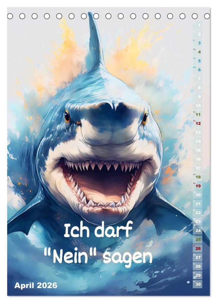 Weitere Ansicht: Ich bin stark - Ein tierischer Affirmationskalender (Tischkalender 2026 DIN A5 hoch), CALVENDO Monatskalender | drachenkind-fotografie drachenkind-fotografie, Calvendo, Drachenkind-Fotografie