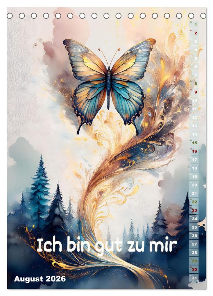 Weitere Ansicht: Ich bin stark - Ein tierischer Affirmationskalender (Tischkalender 2026 DIN A5 hoch), CALVENDO Monatskalender | drachenkind-fotografie drachenkind-fotografie, Calvendo, Drachenkind-Fotografie