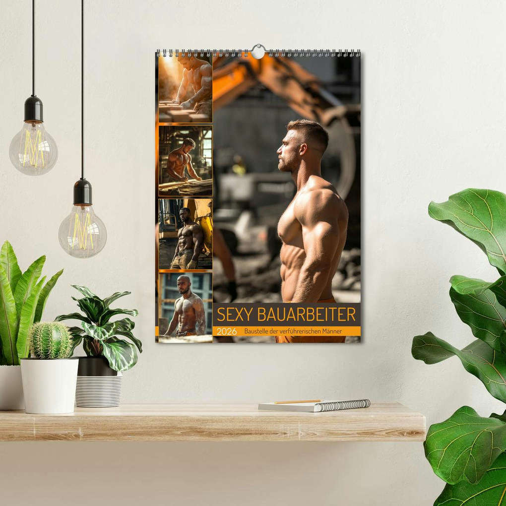 Weitere Ansicht: SEXY BAUARBEITER - Baustelle der verführerischen Männer (Wandkalender 2026 DIN A3 hoch), CALVENDO Monatskalender | MB Fotografie, Calvendo