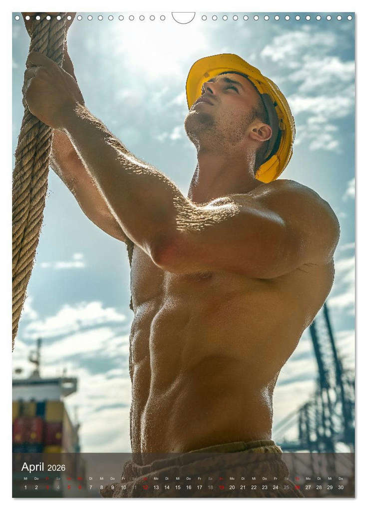 Weitere Ansicht: SEXY BAUARBEITER - Baustelle der verführerischen Männer (Wandkalender 2026 DIN A3 hoch), CALVENDO Monatskalender | MB Fotografie, Calvendo