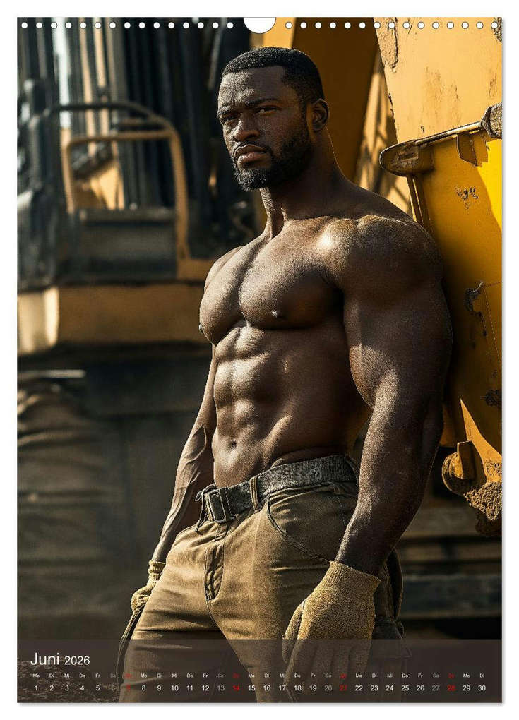 Weitere Ansicht: SEXY BAUARBEITER - Baustelle der verführerischen Männer (Wandkalender 2026 DIN A3 hoch), CALVENDO Monatskalender | MB Fotografie, Calvendo