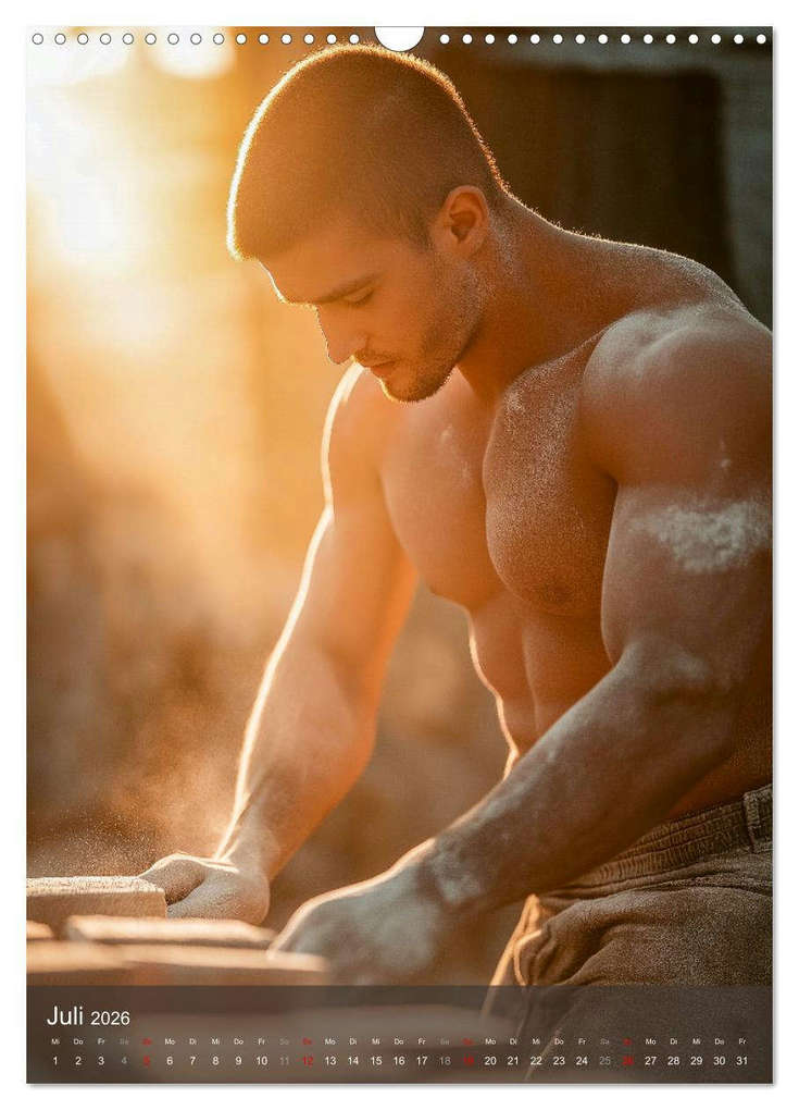 Weitere Ansicht: SEXY BAUARBEITER - Baustelle der verführerischen Männer (Wandkalender 2026 DIN A3 hoch), CALVENDO Monatskalender | MB Fotografie, Calvendo