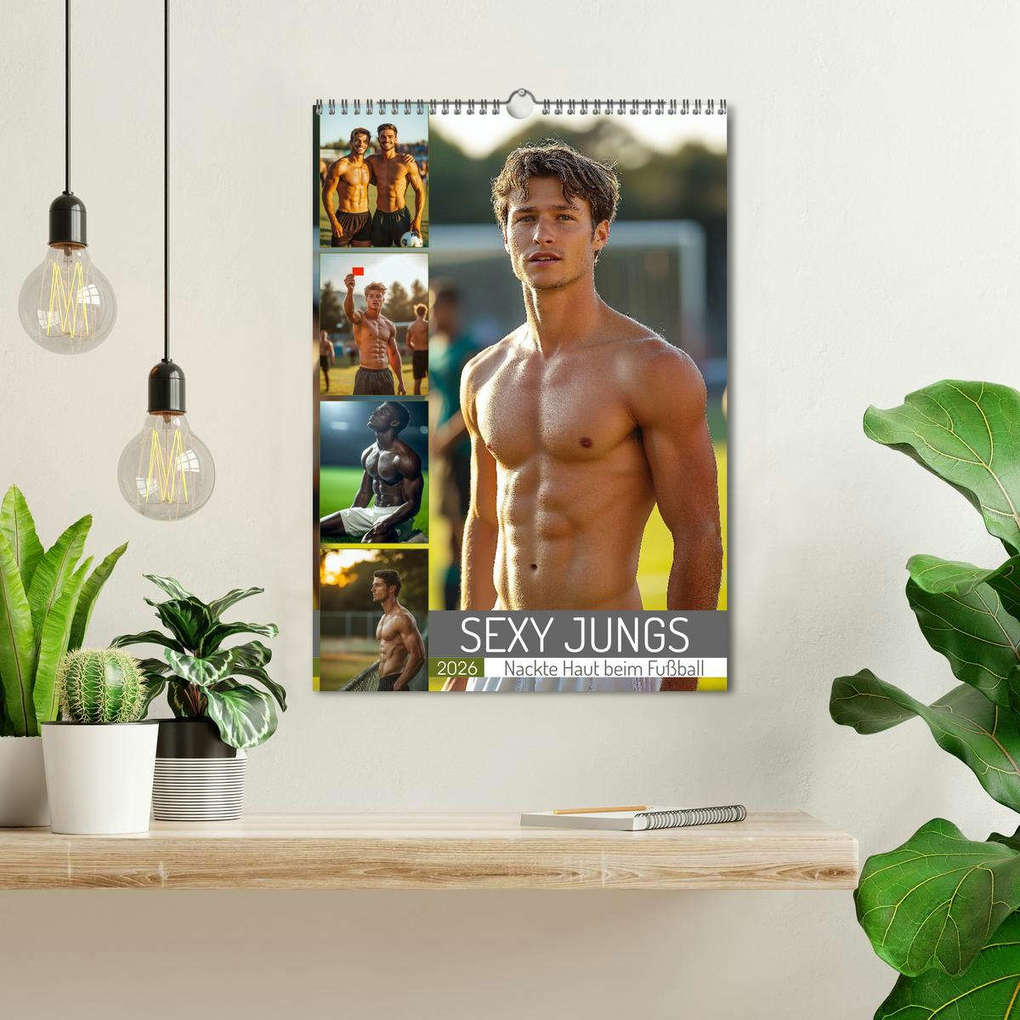 Weitere Ansicht: SEXY JUNGS - Nackte Haut beim Fußball (Wandkalender 2026 DIN A3 hoch), CALVENDO Monatskalender | MB Fotografie, Calvendo