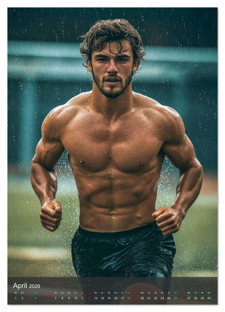 Weitere Ansicht: SEXY JUNGS - Nackte Haut beim Fußball (Wandkalender 2026 DIN A3 hoch), CALVENDO Monatskalender | MB Fotografie, Calvendo