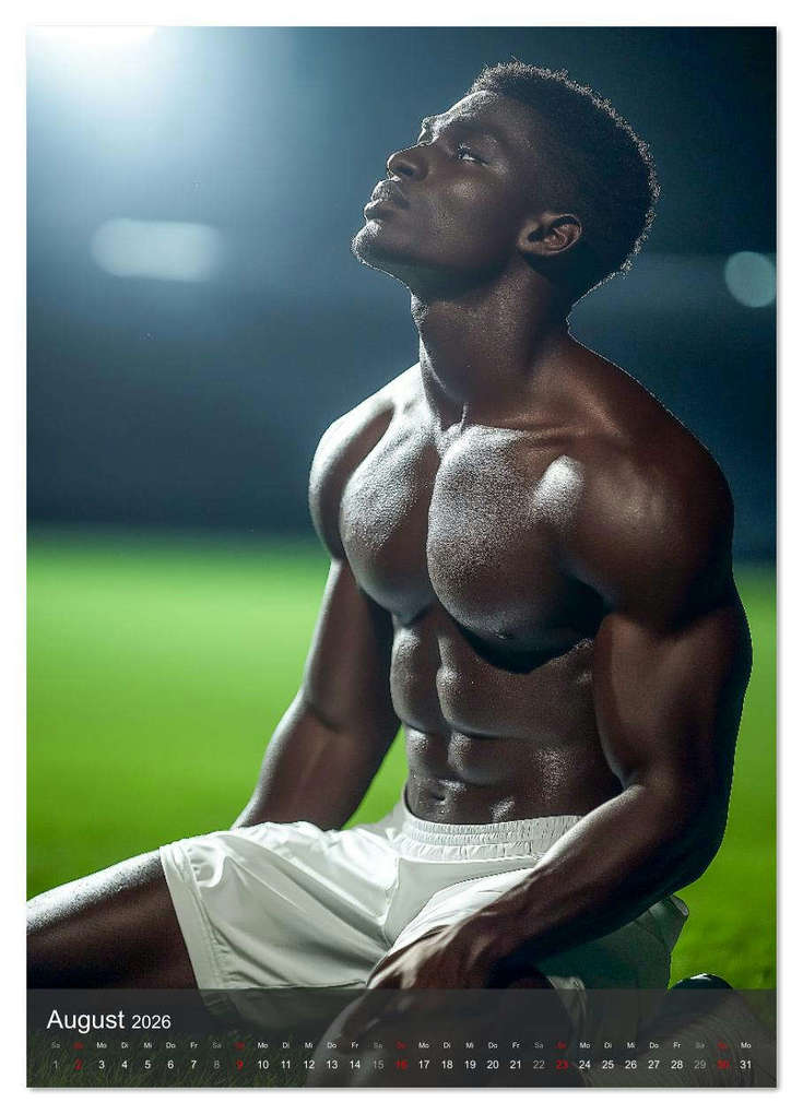 Weitere Ansicht: SEXY JUNGS - Nackte Haut beim Fußball (Wandkalender 2026 DIN A3 hoch), CALVENDO Monatskalender | MB Fotografie, Calvendo