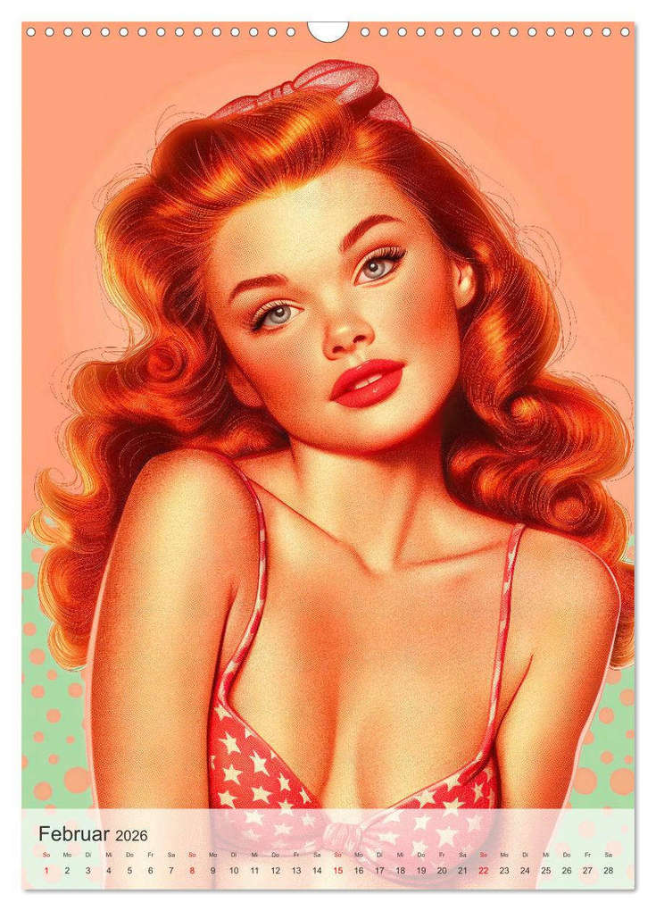 Weitere Ansicht: Retro PinUp Girls (Wandkalender 2026 DIN A3 hoch), CALVENDO Monatskalender | Charles Schrader, Calvendo