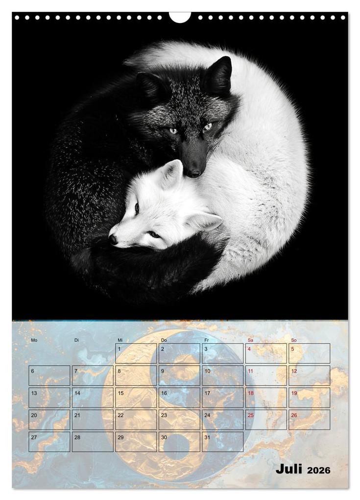 Weitere Ansicht: Sei das Yin zu meinem Yang (Wandkalender 2026 DIN A3 hoch), CALVENDO Monatskalender | Calvendo, Kerstin Waurick