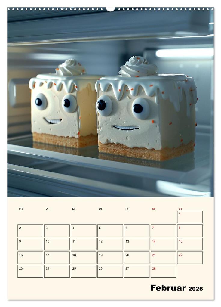 Weitere Ansicht: Nachts im Kühlschrank (Wandkalender 2026 DIN A2 hoch), CALVENDO Monatskalender | Calvendo, Kerstin Waurick