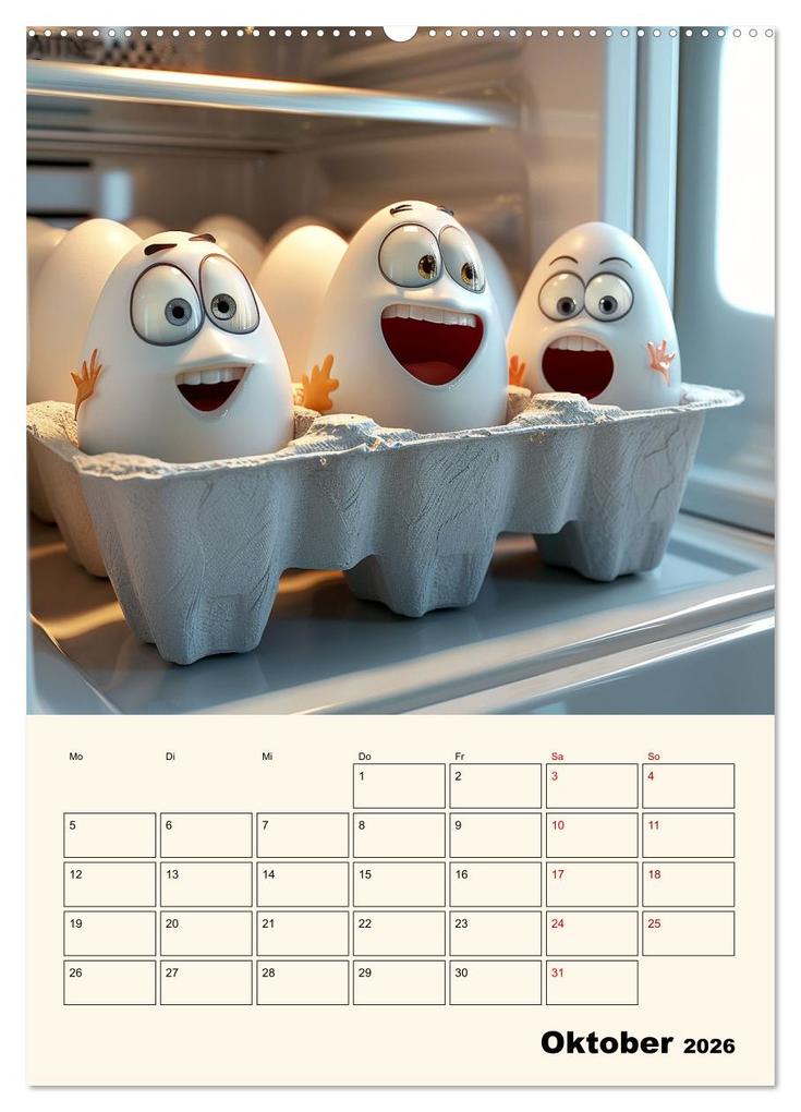 Weitere Ansicht: Nachts im Kühlschrank (Wandkalender 2026 DIN A2 hoch), CALVENDO Monatskalender | Calvendo, Kerstin Waurick