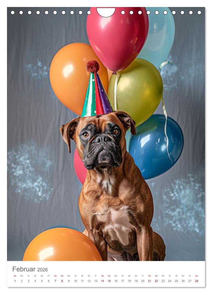 Weitere Ansicht: Boxer - Liebenswerte Kasperköpfe (Wandkalender 2026 DIN A4 hoch), CALVENDO Monatskalender | Calvendo, Cathrin Illgen