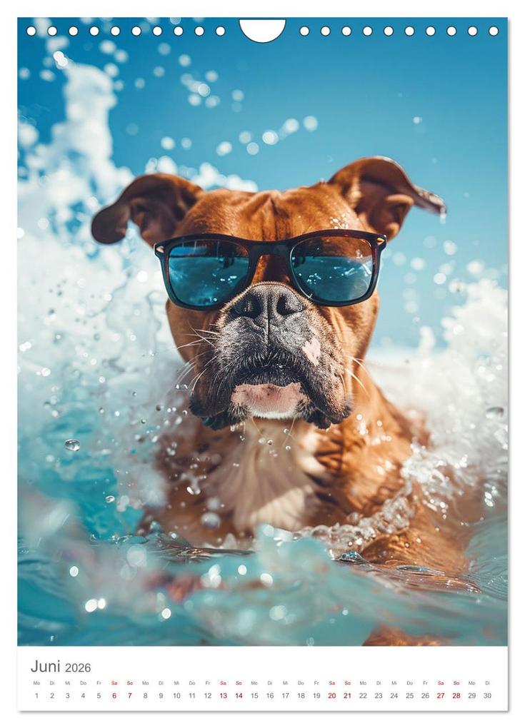 Weitere Ansicht: Boxer - Liebenswerte Kasperköpfe (Wandkalender 2026 DIN A4 hoch), CALVENDO Monatskalender | Calvendo, Cathrin Illgen