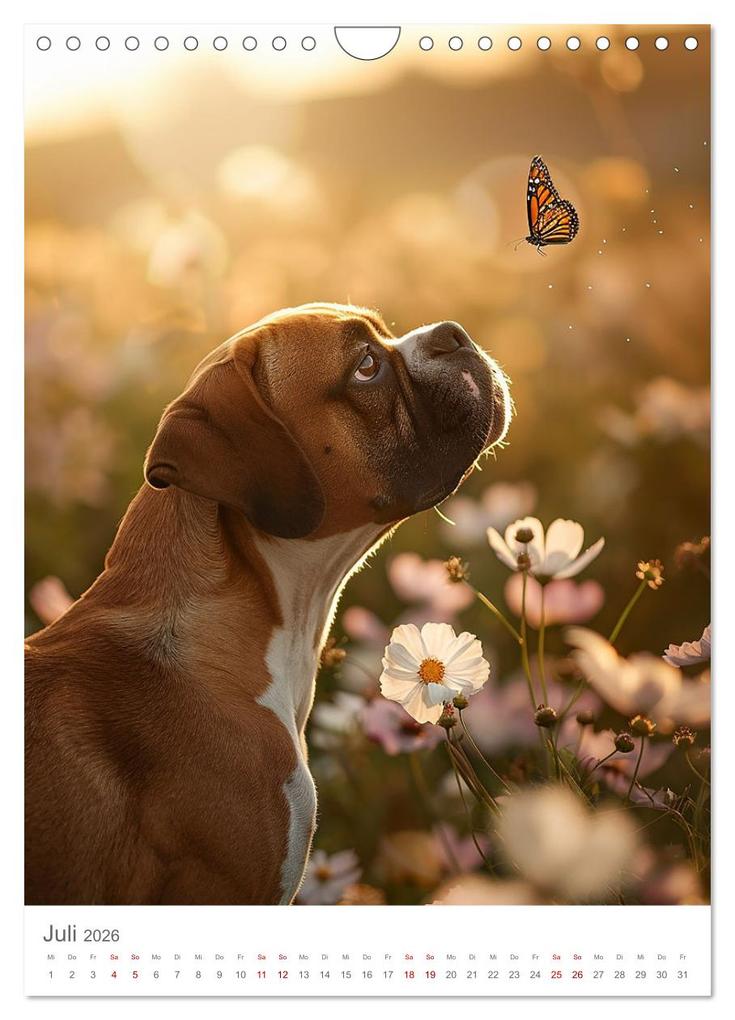 Weitere Ansicht: Boxer - Liebenswerte Kasperköpfe (Wandkalender 2026 DIN A4 hoch), CALVENDO Monatskalender | Calvendo, Cathrin Illgen