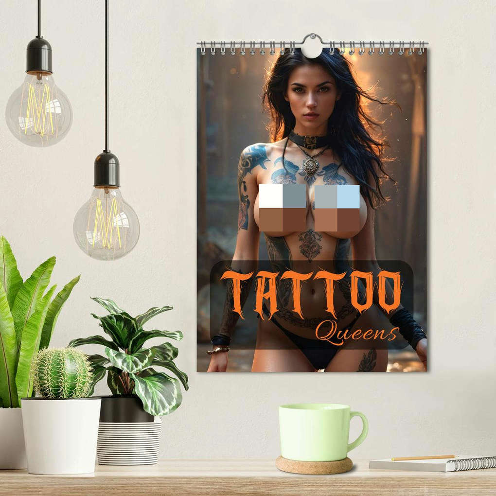 Weitere Ansicht: Tattoo Queens (Wandkalender 2026 DIN A4 hoch), CALVENDO Monatskalender | Calvendo, ShirtScene, ShirtScene ShirtScene
