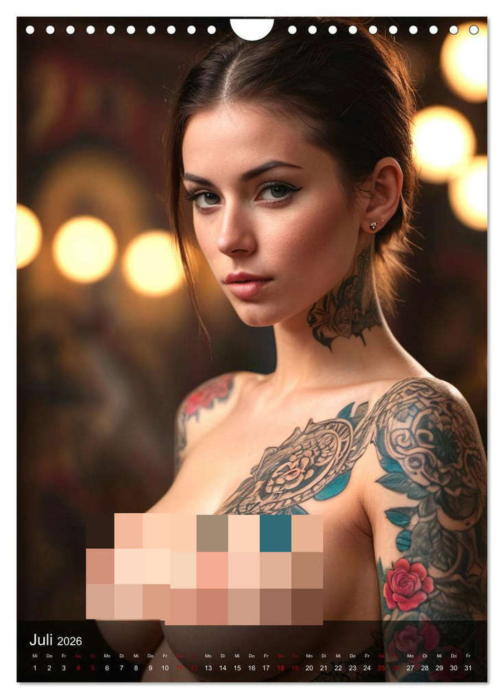 Weitere Ansicht: Tattoo Queens (Wandkalender 2026 DIN A4 hoch), CALVENDO Monatskalender | Calvendo, ShirtScene, ShirtScene ShirtScene