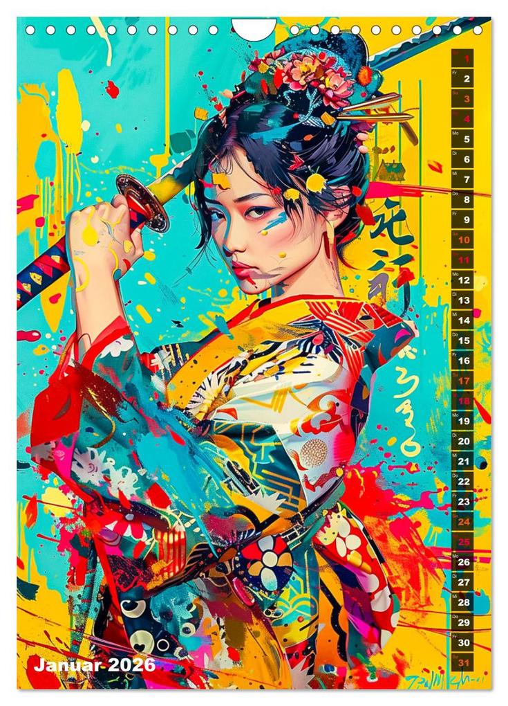 Weitere Ansicht: Samurai - Onna Bugeisha (Wandkalender 2026 DIN A4 hoch), CALVENDO Monatskalender | Calvendo, Dirk Meutzner