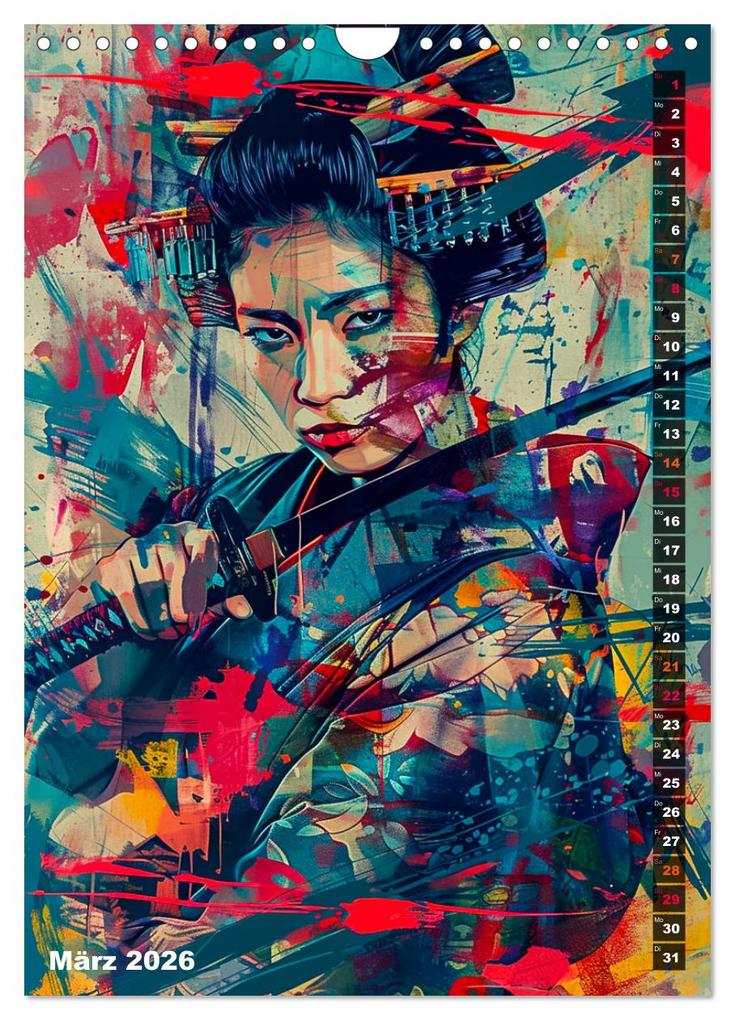 Weitere Ansicht: Samurai - Onna Bugeisha (Wandkalender 2026 DIN A4 hoch), CALVENDO Monatskalender | Calvendo, Dirk Meutzner