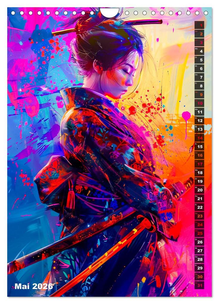 Weitere Ansicht: Samurai - Onna Bugeisha (Wandkalender 2026 DIN A4 hoch), CALVENDO Monatskalender | Calvendo, Dirk Meutzner