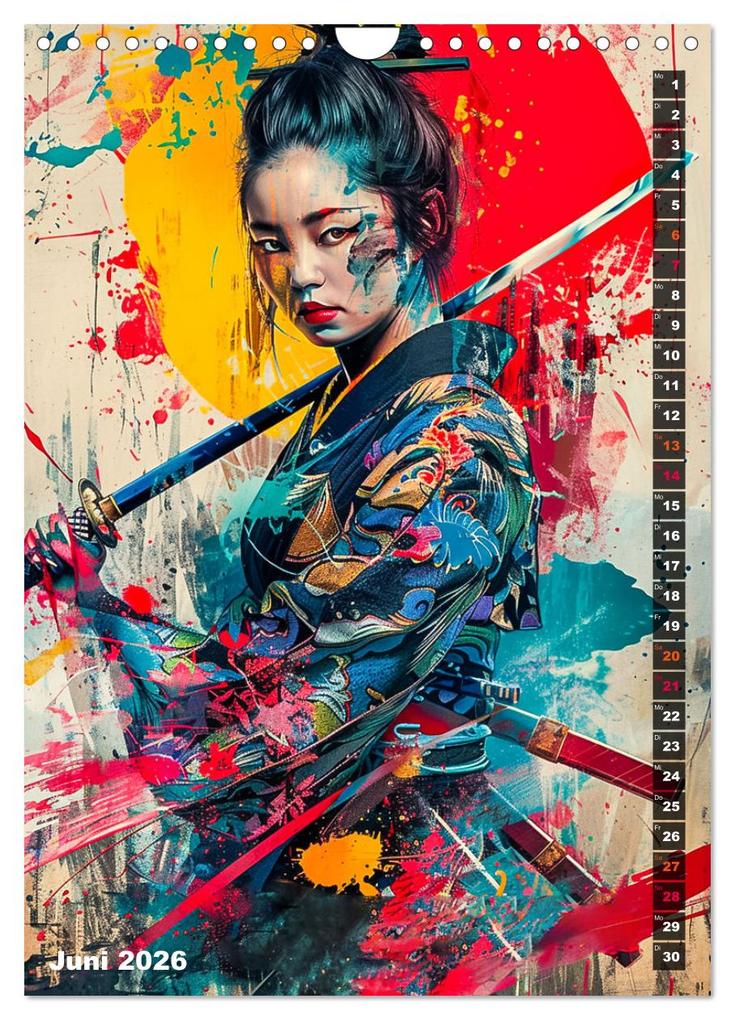 Weitere Ansicht: Samurai - Onna Bugeisha (Wandkalender 2026 DIN A4 hoch), CALVENDO Monatskalender | Calvendo, Dirk Meutzner