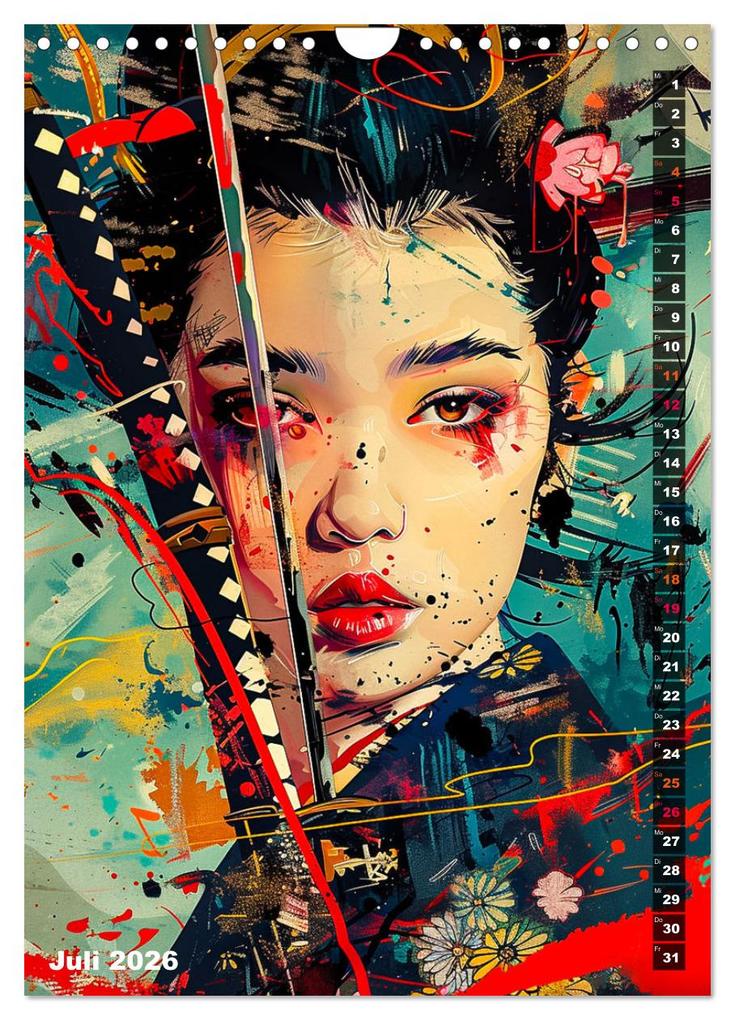 Weitere Ansicht: Samurai - Onna Bugeisha (Wandkalender 2026 DIN A4 hoch), CALVENDO Monatskalender | Calvendo, Dirk Meutzner