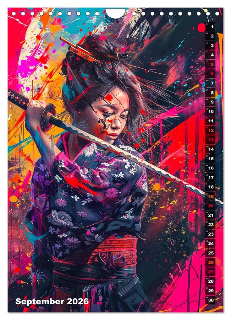Weitere Ansicht: Samurai - Onna Bugeisha (Wandkalender 2026 DIN A4 hoch), CALVENDO Monatskalender | Calvendo, Dirk Meutzner