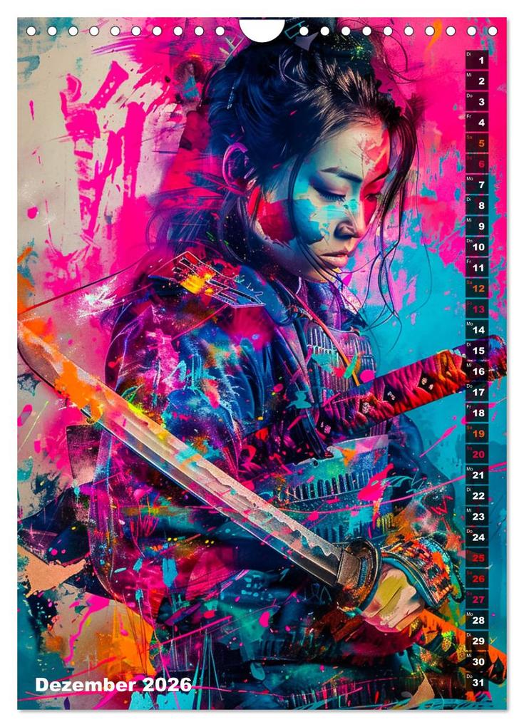 Weitere Ansicht: Samurai - Onna Bugeisha (Wandkalender 2026 DIN A4 hoch), CALVENDO Monatskalender | Calvendo, Dirk Meutzner