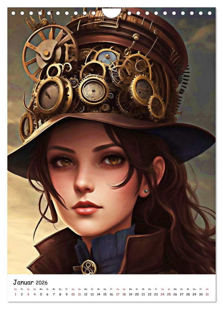 Weitere Ansicht: Steam-Punk-Girls - Eine charmante und sympathische Subkultur (Wandkalender 2026 DIN A4 hoch), CALVENDO Monatskalender | Calvendo, Jean-Louis Glineur