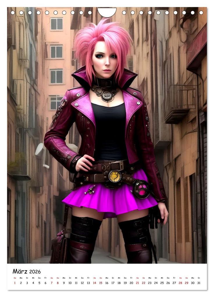 Weitere Ansicht: Steam-Punk-Girls - Eine charmante und sympathische Subkultur (Wandkalender 2026 DIN A4 hoch), CALVENDO Monatskalender | Calvendo, Jean-Louis Glineur