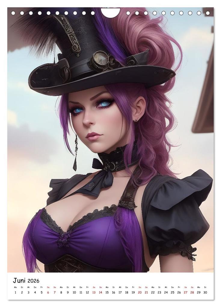 Weitere Ansicht: Steam-Punk-Girls - Eine charmante und sympathische Subkultur (Wandkalender 2026 DIN A4 hoch), CALVENDO Monatskalender | Calvendo, Jean-Louis Glineur